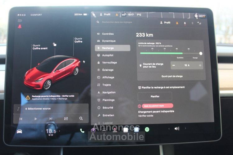 Tesla Model 3 306 AUTONOMIE STANDARD PLUS RWD 50KWH 4CV - <small></small> 20.990 € <small>TTC</small> - #27