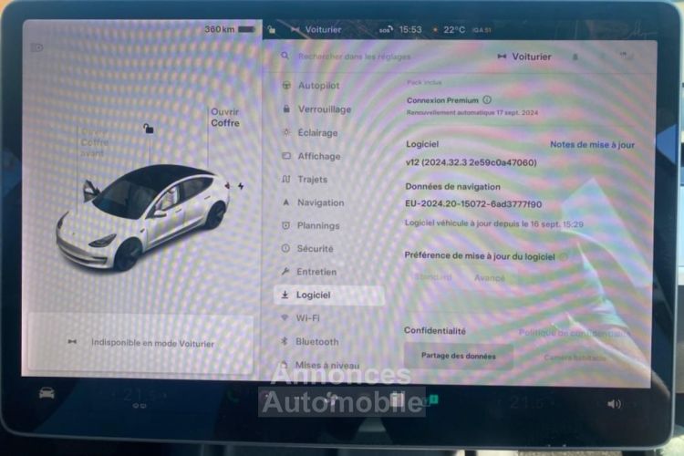 Tesla Model 3 306 AUTONOMIE STANDARD PLUS RWD 50KWH 7CV - <small></small> 27.490 € <small>TTC</small> - #16