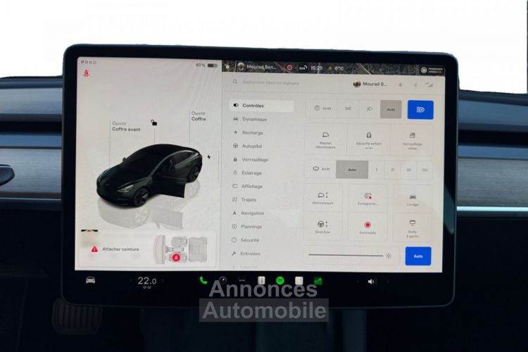 Tesla Model 3 AUTONOMIE STANDARD PLUS RWD 60KWH 275ch - <small></small> 25.990 € <small>TTC</small> - #15