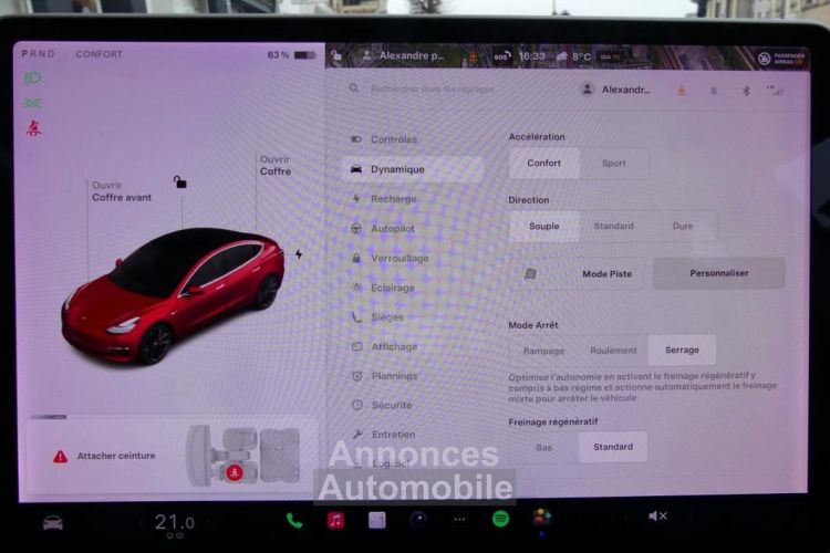 Tesla Model 3 ELECTRIC 490 75KWH PERFORMANCE 4WD BVA - <small></small> 25.980 € <small>TTC</small> - #18