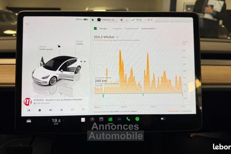 Tesla Model 3 ELECTRIC 500 82KWH GRANDE-AUTONOMIE 4WD BVA + JANTES SPORT 19 - <small></small> 36.990 € <small>TTC</small> - #16