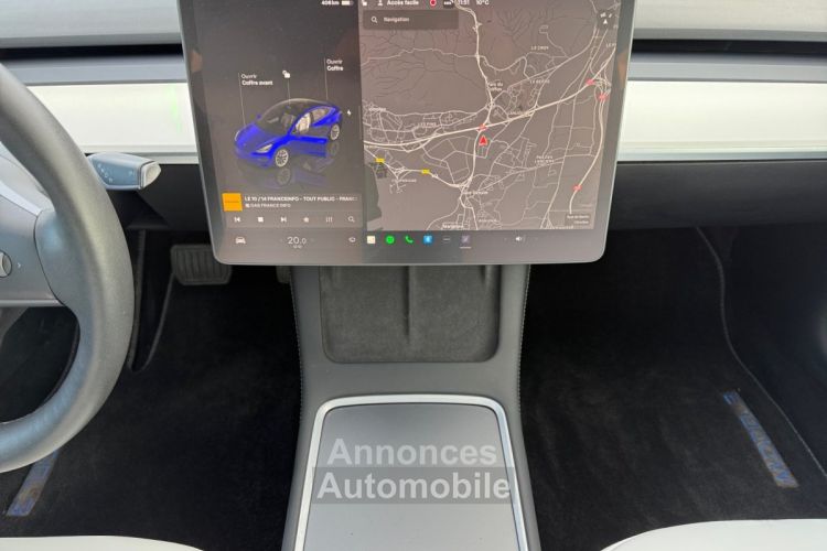 Tesla Model 3 Grande Autonomie AWD dual motor AUTOPILOT AMELIORE/HOMELINK/COMODO/CAMERA+CAPTEUR/GARANTIE - <small></small> 34.980 € <small>TTC</small> - #14