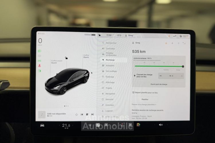 Tesla Model 3 GRANDE AUTONOMIE DUAL MOTOR RWD 75 KWH - <small></small> 35.990 € <small></small> - #16