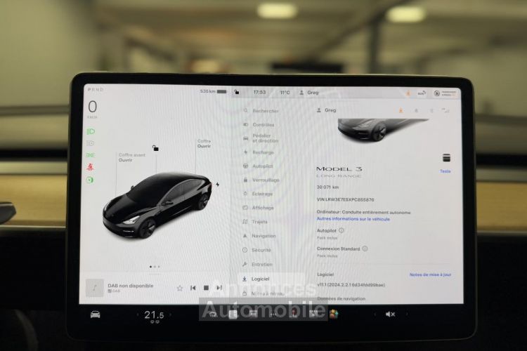 Tesla Model 3 GRANDE AUTONOMIE DUAL MOTOR RWD 75 KWH - <small></small> 35.990 € <small></small> - #17