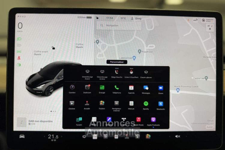 Tesla Model 3 GRANDE AUTONOMIE DUAL MOTOR RWD 75 KWH - <small></small> 35.990 € <small></small> - #19