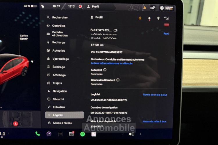 Tesla Model 3 LONG-RANGE DUAL MOTOR AWD - <small></small> 29.970 € <small>TTC</small> - #15