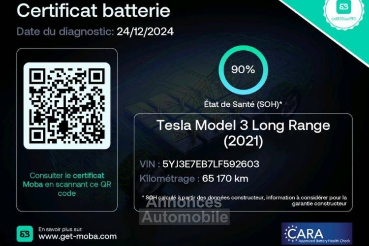 Tesla Model 3 Long-Range Dual Motor AWD - <small></small> 27.900 € <small>TTC</small> - #9