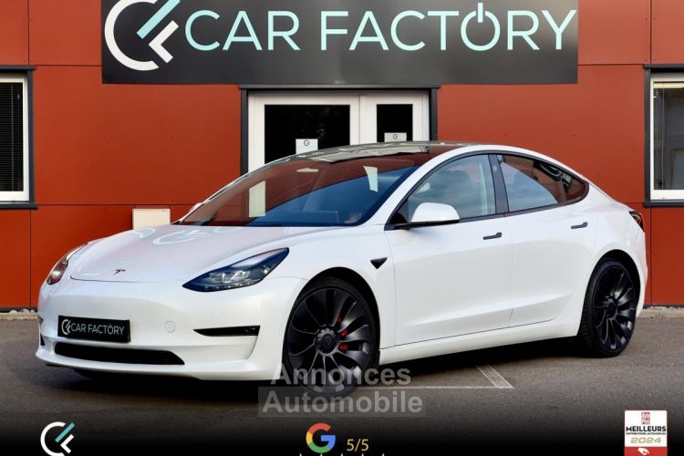 Tesla Model 3 Performance 534 Dual Motors Autopilot Toit pano Garantie 2030 - <small></small> 38.980 € <small>TTC</small> - #1