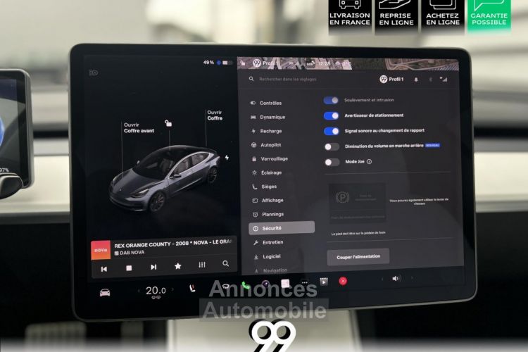Tesla Model 3 performance Interieur blanc Auto pilote avancé LIVRAISON/REPRISE/LOA/CREDIT - <small></small> 30.490 € <small>TTC</small> - #46