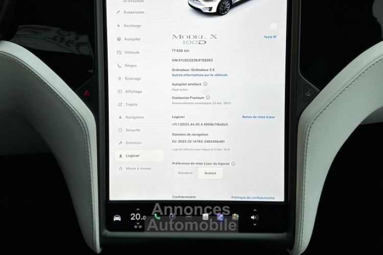 Tesla Model X 100D 525CH DUAL MOTOR 6 PLACES - <small></small> 44.490 € <small>TTC</small> - #36