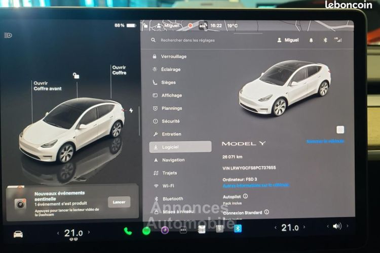 Tesla Model Y 300 60KWH STANDARD-RANGE 2WD BVA - <small></small> 34.990 € <small>TTC</small> - #10