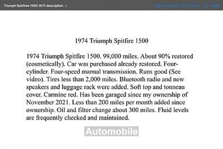 Triumph Spitfire - <small></small> 18.100 € <small>TTC</small> - #17