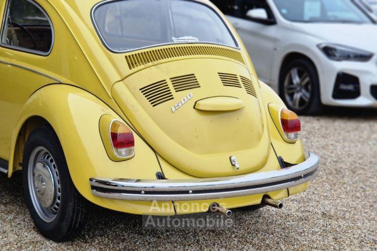 Volkswagen Coccinelle 1500 JAUNE - <small></small> 16.500 € <small>TTC</small> - #5