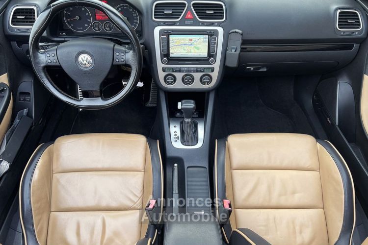 Volkswagen EOS 3.2 V6 250 ch Carat DSG GPS Toit ouvrant Sellerie cuir chauffant Sièges electriques Mirror Screen Apple Car Play Suivi d'entretien complet - <small></small> 13.900 € <small>TTC</small> - #3