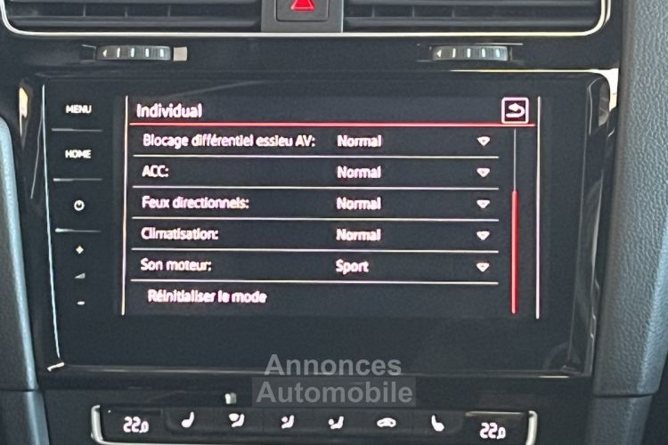 Volkswagen Golf 7 TCR 2,0 TSI 290 DSG7 TOIT PANORAMIQUE GPS CAMERA APPLE CARPLAY DCC ACC FULL LED DYNAUDIO PARK - <small></small> 34.990 € <small>TTC</small> - #17