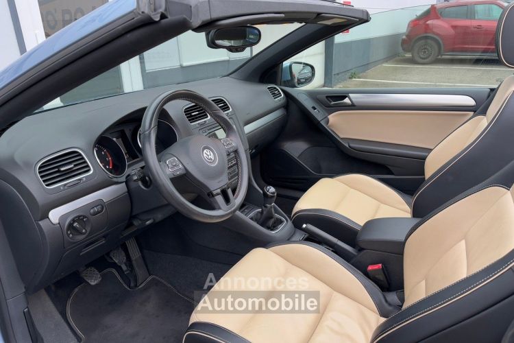 Volkswagen Golf Cabriolet 6 1.4 TSI 160 CV BVM6 CARAT / 2E MAIN / 66500KM / CLIM AUTO / REGUL / CLIM - <small></small> 14.490 € <small>TTC</small> - #12