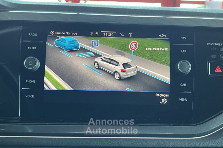 Volkswagen Polo 1,0 TSI 95 STYLE DSG7 GPS CAMERA REGULATEUR ADAPTATIF IQ DRIVE PARK PILOT APPLE CARPLAY DIGITAL - <small></small> 19.990 € <small>TTC</small> - #8