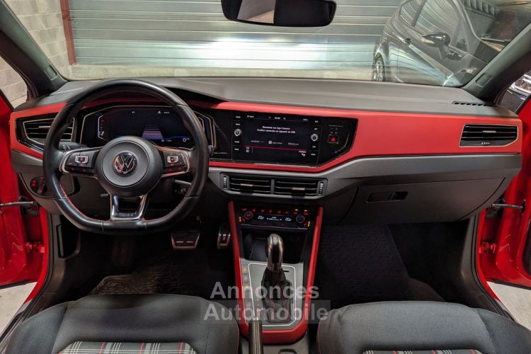 Volkswagen Polo GTI 200 DSG Tornado Red Brescia Carplay Virtual Cockpit ACC DCC Xénons - <small></small> 20.990 € <small>TTC</small> - #4