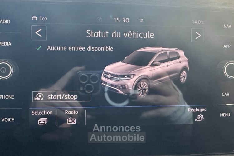 Volkswagen T-Cross 1.0 TSI 115ch DSG7 Virtual Cockpit Sièges chauffants - <small></small> 16.990 € <small>TTC</small> - #13