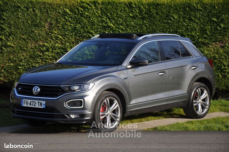 Volkswagen T-Roc 1.5 TSI 150 EVO R-LINE DSG7 Origine Française 07-2019 72600kms Toit Ouvrant Caméra de recul Virtual cockpit Accès sans clé coffre élec régulateur adap - <small></small> 22.480 € <small>TTC</small> - #1