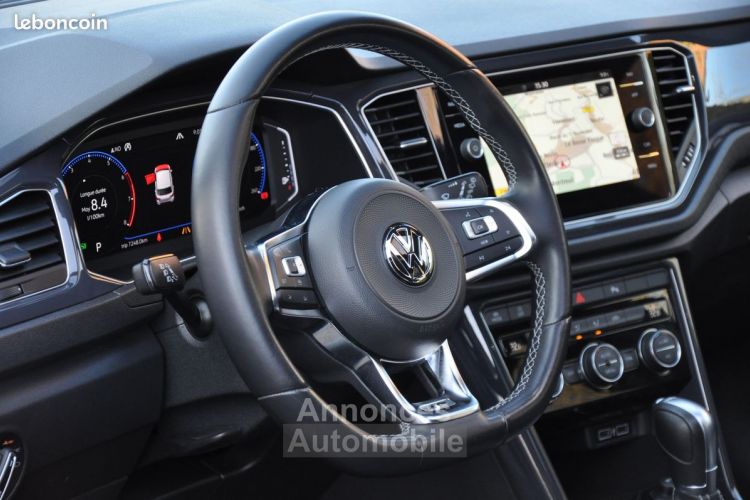 Volkswagen T-Roc 1.5 TSI 150 EVO R-LINE DSG7 Origine Française 07-2019 72600kms Toit Ouvrant Caméra de recul Virtual cockpit Accès sans clé coffre élec régulateur adap - <small></small> 22.480 € <small>TTC</small> - #8