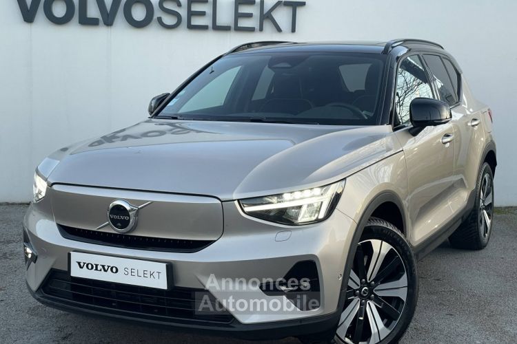 Volvo XC40 PURE ELECTRIQUE Recharge 231 ch 1EDT Ultimate - <small></small> 49.480 € <small>TTC</small> - #1