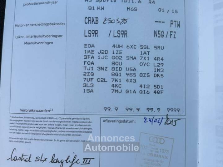 Audi A3 1.6 TDi Attraction NAVI-PDC-TEL BT-EXPORT-TVA 21% - 17