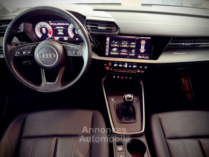 Audi A3 Sportback 2.0TDi 1ERPRO COCKPIT JANTES19 CUIR PDC - 15