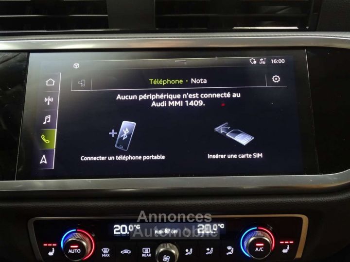 Audi Q3 35TDi 150 STronic LED-NAVI-CUIR-VIRTUAL-ANGLE MORT - 14