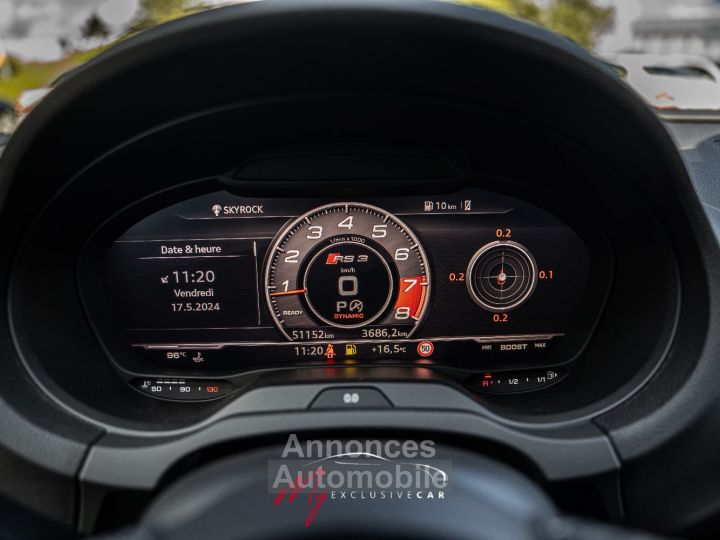 Audi RS3 Berline 2.5 TFSI 400 Ch - 775 €/mois - T.O, Magnetic Ride, Echap. RS, , Sièges RS, Audio B&O, Accès Sans Clé, Matrix LED... - Révisée Et Gar. 12 Mois - 42