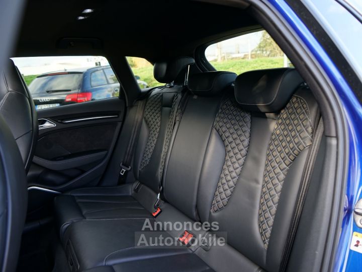 Audi RS3 Sportback 2.5 TFSI 367 Ch STronic7 - Malus Payé - 596 €/mois - T.O, Magnetic Ride, Echap. RS, Sièges RS, Audio B&O, Caméra, Carbone - Révisée 2024 - 41