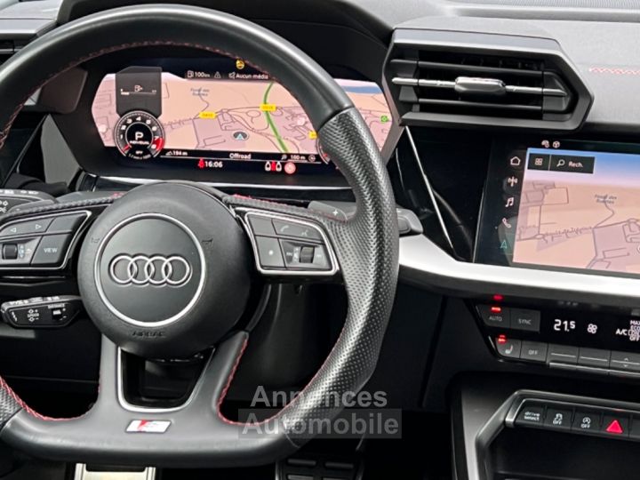 Audi S3 AUDI S3 Sportback - LOA 711 Euros/mois - TO - Sièges diamants - Malus Payé - 12