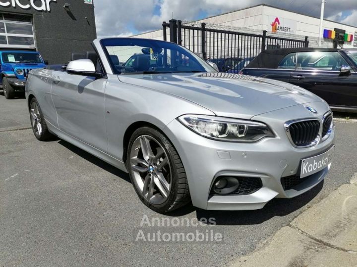 BMW Série 2 218 Cabriolet Pack M -NAVI-CUIR-CLIM AUTO-JANTES 18- - 1