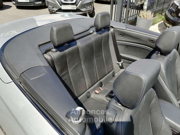 BMW Série 2 218 Cabriolet Pack M -NAVI-CUIR-CLIM AUTO-JANTES 18- - 11