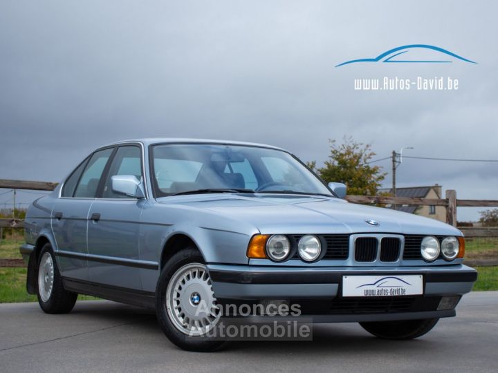 BMW Série 5 520 iA E34 - OLDTIMER - HISTORIEK - AUTOMAAT - CENTRALE VERGRENDELING - ARMSTEUN - BELGISCHE WAGEN - 3