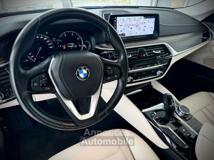 BMW Série 5 Touring  520 dA LUXURY LINE 1ERPRO ATTELAGE CUIR TVA - 12