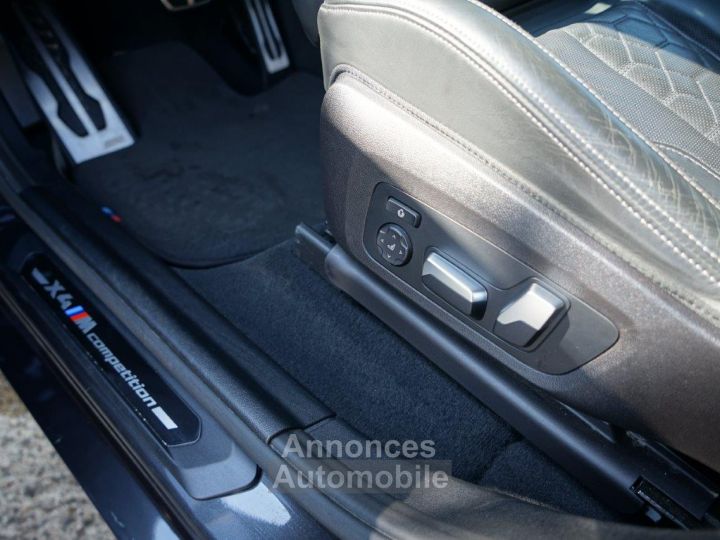 BMW X4 BMW X4 M Compétiton (F98) - MALUS PAYE - Carbone - Toit Ouvrant - Sièges Chauffants/ventilés - Caméra 360° - Suivi Full BMW - Excellent ETAT - Garanti - 17