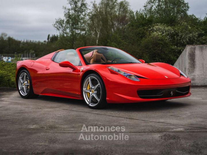 Ferrari 458 Spider Rosso Corsa Cuoio 13.630 KM! - 1