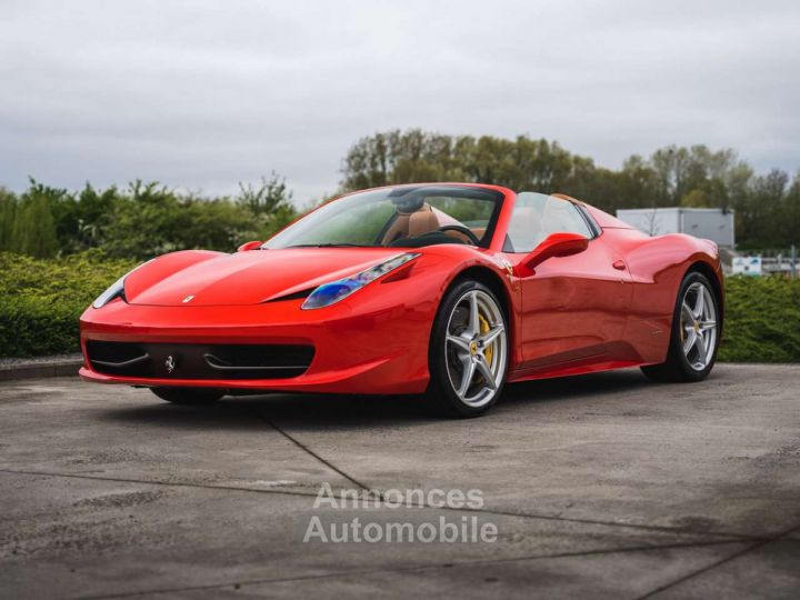 Ferrari 458 Spider Rosso Corsa Cuoio 13.630 KM! - 2