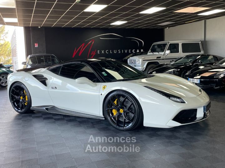 Ferrari 488 GTB - Origine France POZZI - Sièges Racing - Pack Carbone Extérieur Et Intérieur - Jupes Latérales En Carbone - Becquet AR Carbone - Gar. 12 Mois - 4