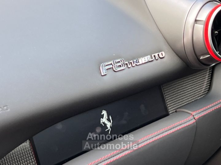 Ferrari F8 Tributo Ferrari F8 Tributo - LOA 1 757,62 euros par mois - Volant LED Carbone - Lift - échappement Sport - Ecran Display passager - 9