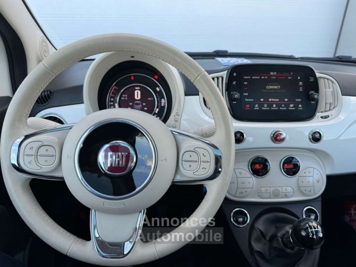 Fiat 500 1.2i Lounge CLIM, GPS, TOIT PANO GARANTIE 12M - 10
