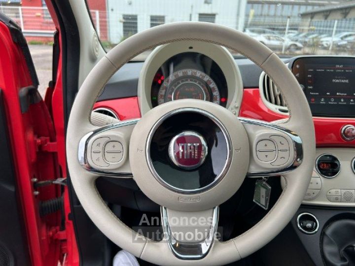 Fiat 500 Série 8 EURO 6D-TEMP 1.0 70 ch Hybride BSG S/S Lounge 3P - 25