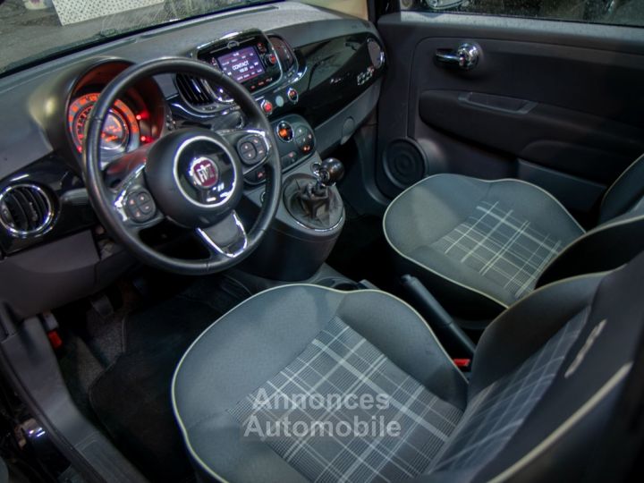 Fiat 500C 1.2i Cabrio - ONDERHOUDSHISTORIEK - PARKEERSENSOREN - BOORDCOMPUTER - GPS - LED - 9