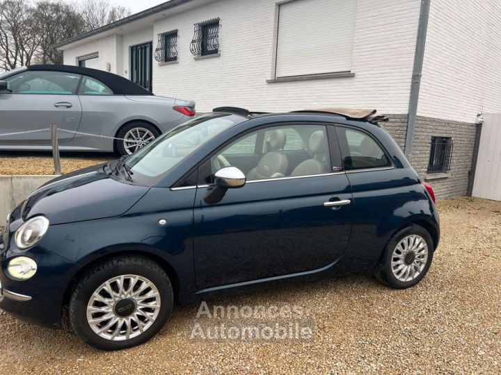 Fiat 500C 1.2i CABRIO,LEDER,NAVI,ALU,AIRCO,HISTORIEK - 3