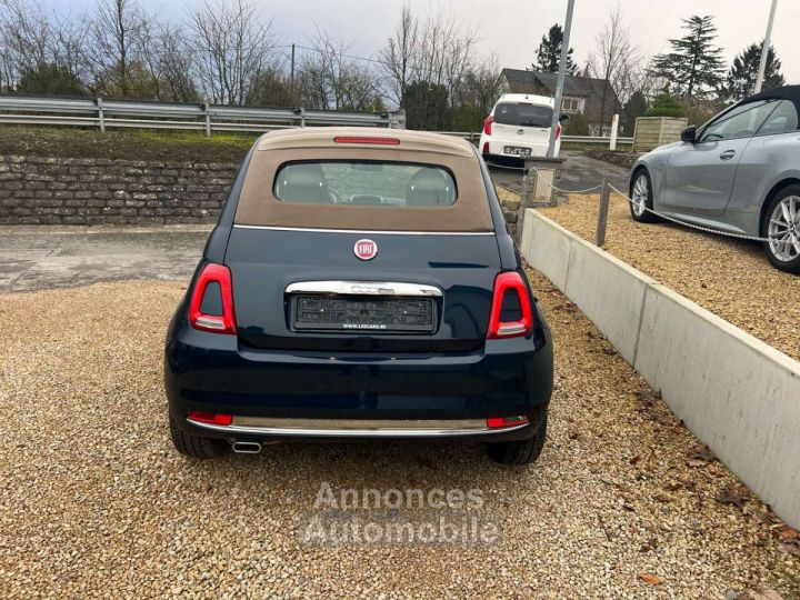 Fiat 500C 1.2i CABRIO,LEDER,NAVI,ALU,AIRCO,HISTORIEK - 5