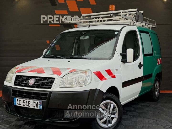 Fiat Doblo 1.3 Multijet 90 Cv Gnv Crit'air 1 Galerie de Toit Habillage Bois Rangement Attelage Faible Kilométrage Ok Ct 2027 - 1