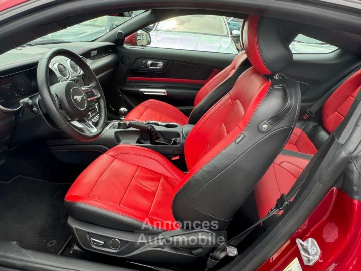 Ford Mustang 2.3i 290CV NEW MODEL ECOBOOST INTERIEUR ROUGE - 12