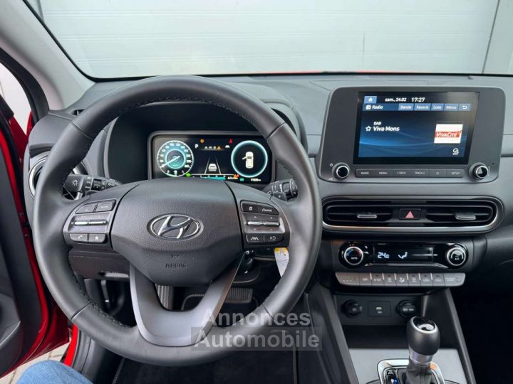 Hyundai Kona 1.6 T-GDi DCT HYBRIDE ETAT NEUVE CAMERA - 9