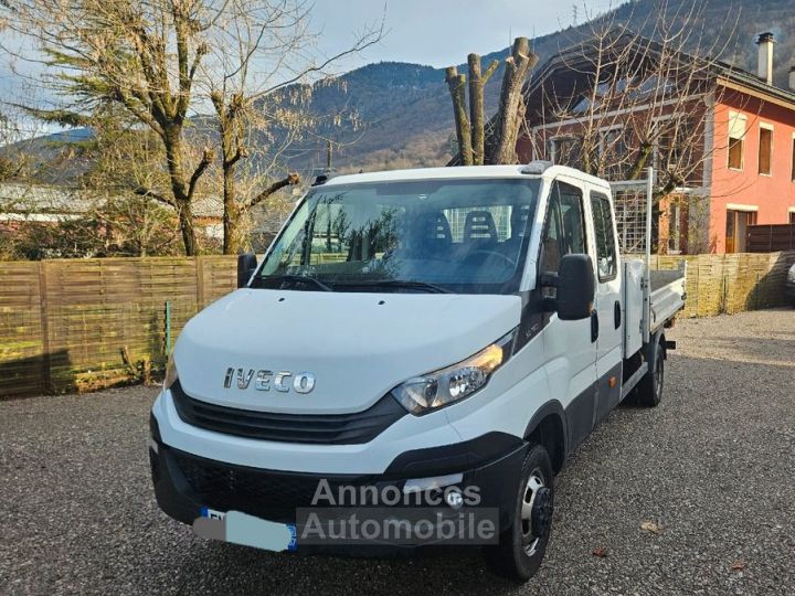 Iveco Daily benne 35-c14 2.3d 136 3.5t double cab + coffre rj prop 12-2019 garantie 6 mois - 1